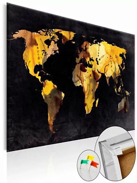 artgeist Pinnwand Bild If the World were a desert... [Cork Map] mehrfarbig günstig online kaufen