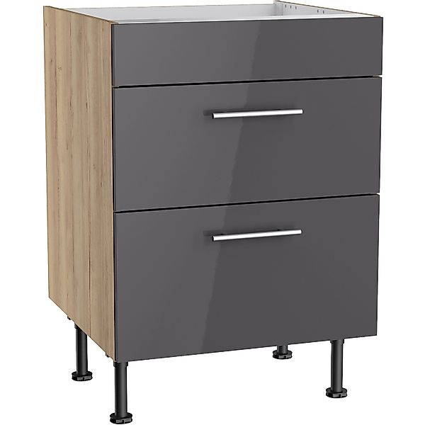 Optifit Küchen-Unterschrank für Kochfeld Jonte984 60 cm Anthrazit-Wildeiche günstig online kaufen