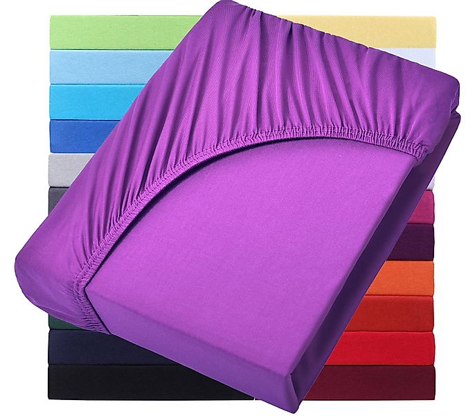 NatureMark Spannbettlaken Jersey Basic Spannbetttuch, 100% günstig online kaufen