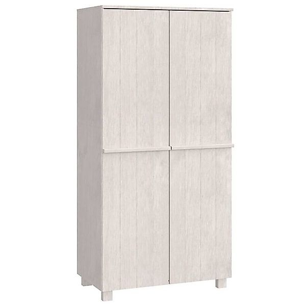 furnicato Kleiderschrank HAMAR Weiß 89x50x180 cm Massivholz Kiefer (1-St) günstig online kaufen