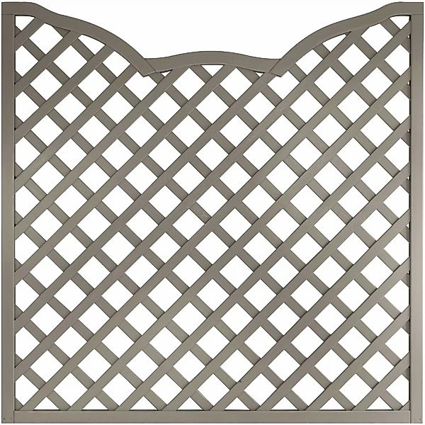 Zaunelement Calais LS Gitter-Bogen 180 cm x 180 cm Grau FSC günstig online kaufen