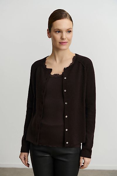 rosemunde Strickjacke "LAICA" Langarm, Knöpfe als Verschluss, Rundhalsaussc günstig online kaufen