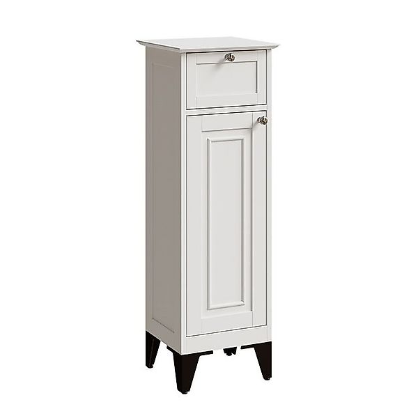 Vicco Badschrank Vanity Weiß 32 x 92 cm mit Schublade günstig online kaufen