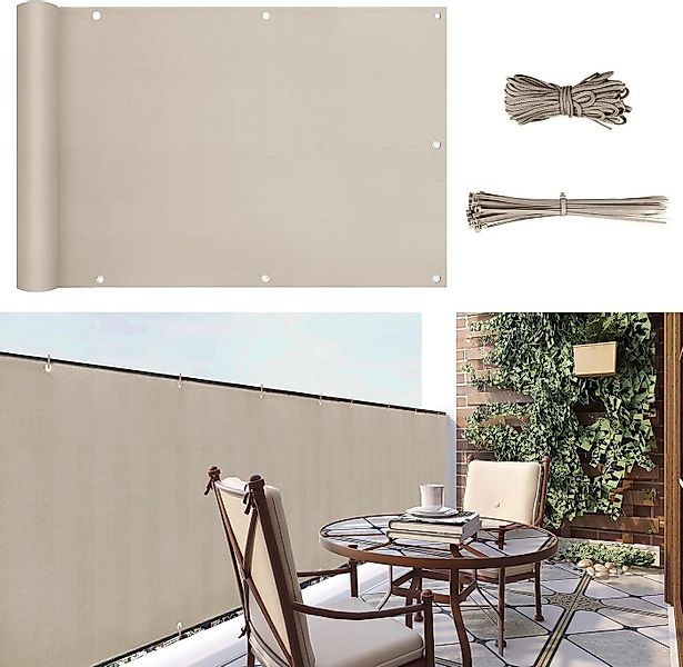 SUNULA Balkonsichtschutz Balkonsichtschutz PES 170 g/m² Blickdicht UV- & We günstig online kaufen