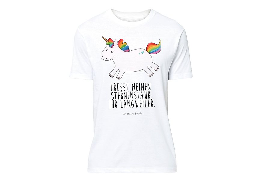 Mr. & Mrs. Panda T-Shirt Einhorn Happy - Weiß - Geschenk, Einhörner, Nachth günstig online kaufen