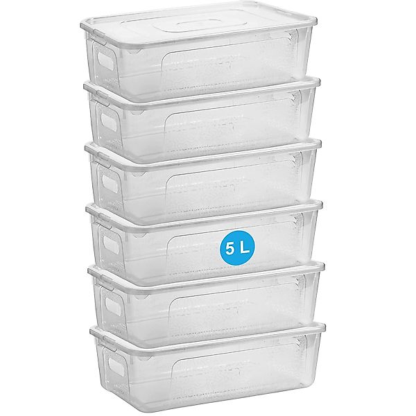 Centi Aufbewahrungsbox Stapelbare Aufbewahrungsbox mit Deckel, günstig online kaufen