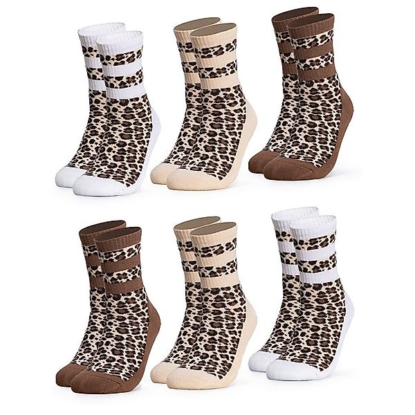 OCCULTO Tennissocken Damen Leoparden Muster Tennis günstig online kaufen