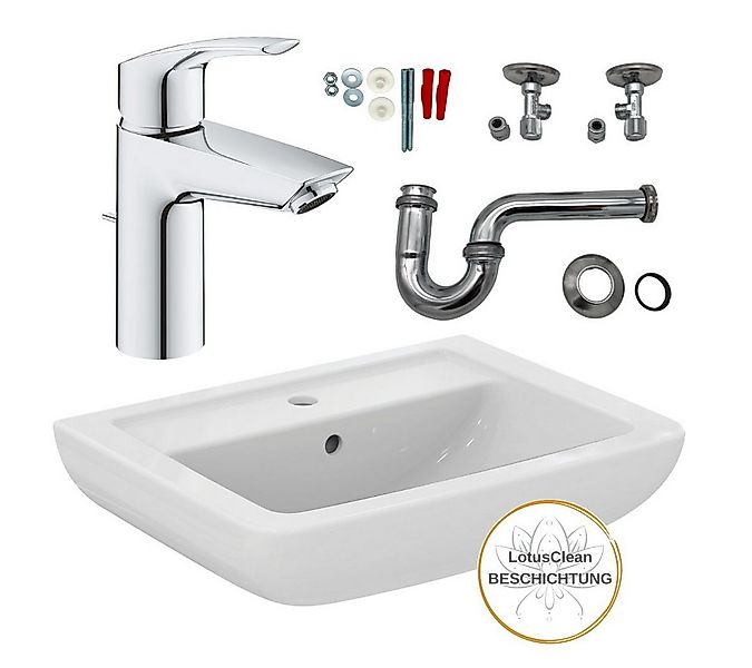 HGMBAD Waschbecken Waschtisch 60 cm Ideal Standard Komplett-Set (Pflegeleic günstig online kaufen