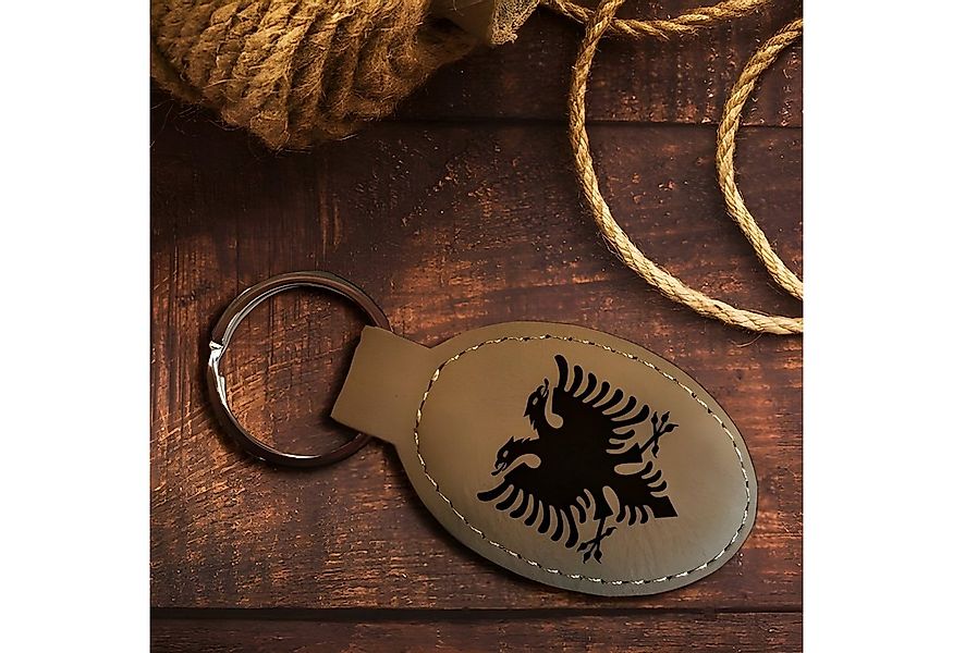 Lasernauten Schlüsselanhänger mit Gravur Albanischer Adler Schlüsselanhänge günstig online kaufen