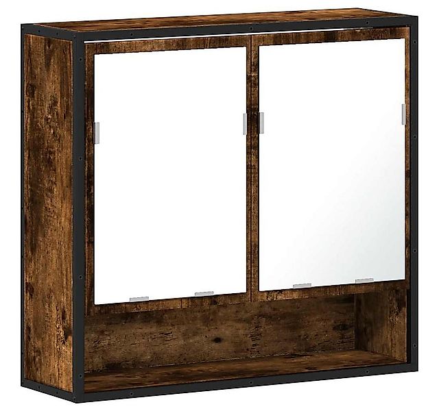 vidaXL Badezimmerspiegelschrank Bad-Spiegelschrank Räuchereiche 65x20x60 cm günstig online kaufen