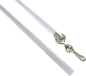 GARDINIA Schleuderstab Kunststoff mit Metallhaken, Vorhangschiene, günstig online kaufen