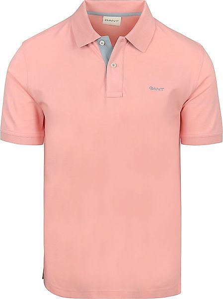 Gant Contrast Piqué Poloshirt Bubbelgum Rosa - Größe M günstig online kaufen