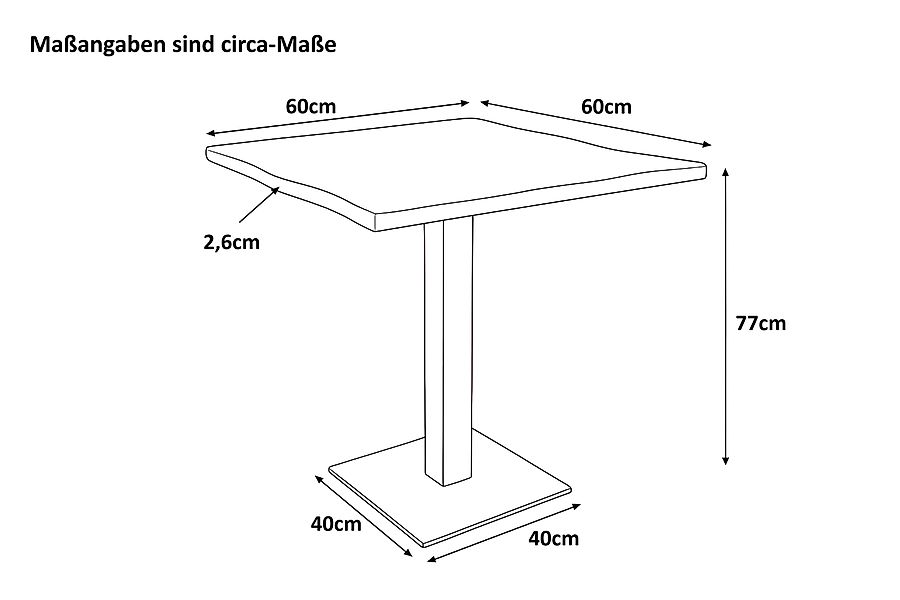 SAM® Baumkantentisch Inge, massives Akazienholz, Baumkante, günstig online kaufen