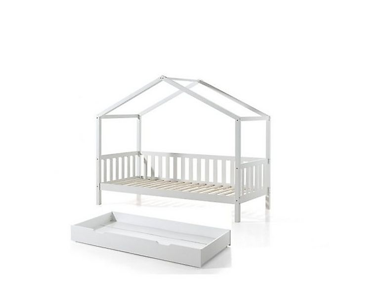 Vipack Hausbett "Dallas", wahlweise mit Bettschublade oder Textilhimmel, Au günstig online kaufen