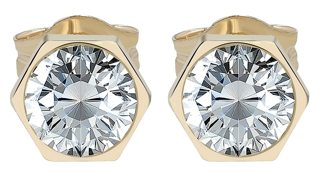 Adelia´s Paar Ohrhänger "Damen Ohrringe – Ohrstecker aus 333 Gold mit Zirko günstig online kaufen