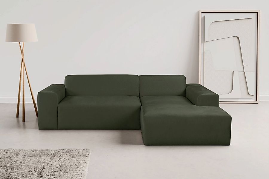 WERK2 Ecksofa "Zeus-L", Curvy Trend Ecksofa mit urbaner Optik günstig online kaufen