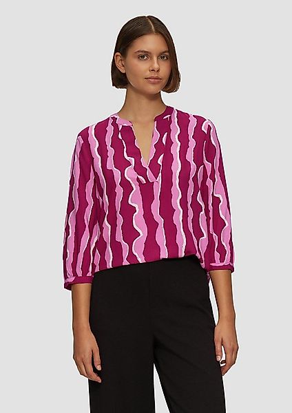 s.Oliver Kurzarmbluse Bluse Tunika aus Viskose günstig online kaufen