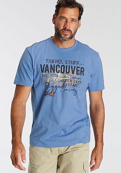 Man's World T-Shirt Kurzarm, bedruckt, Rundhalsausschnitt, aus dehnbarem Je günstig online kaufen