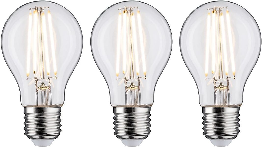Paulmann LED-Filament 3er Pack 9W E27 2700K klar dimmbar, E27, 3 St., Warmw günstig online kaufen
