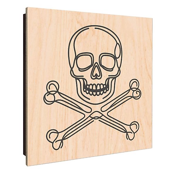 Banjado Großer Schlüsselkasten Holz 30x30cm Schwarz Scharnier Links 50 Hake günstig online kaufen