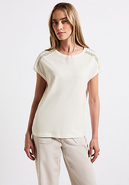 STREET ONE T-Shirt mit Häkeldetails günstig online kaufen