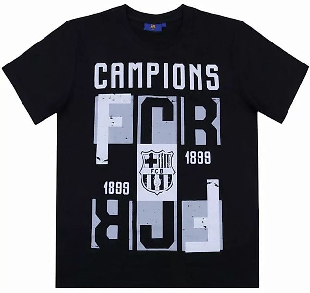 Sarcia.eu Kurzarmshirt Schwarzes T-Shirt für Männer FC BARCELONA XXL günstig online kaufen