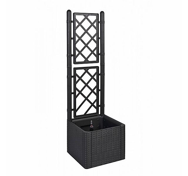 Kreher Pflanzkübel Kreher Spaliere in Rattan-Optik in Anthrazit (Größe wähl günstig online kaufen