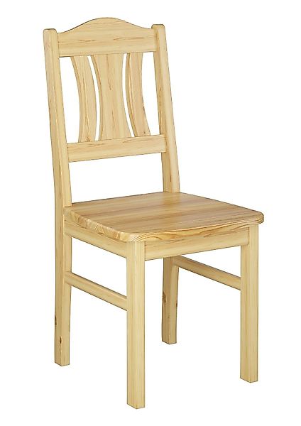 ERST-HOLZ Esszimmerstuhl Küchenstuhl Robust Massivholzstuhl Kiefer günstig online kaufen