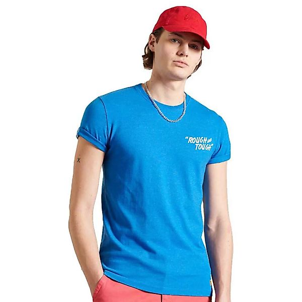 Superdry Workwear Graphic 220 Kurzärmeliges T-shirt 2XL Blue Bottle Marl günstig online kaufen