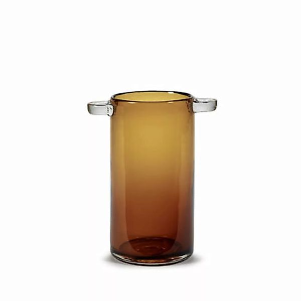 Vase Wind & Fire glas orange / Ø 11,5 x H 24 cm - Serax - Orange günstig online kaufen