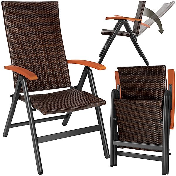 tectake Rattanstuhl Canberra (Set, 1 St), günstig online kaufen