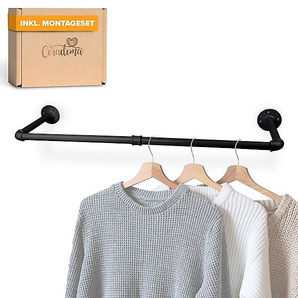 Coradoma Kleiderstange Kleiderständer für Wandmontage, Jackenständer günstig online kaufen