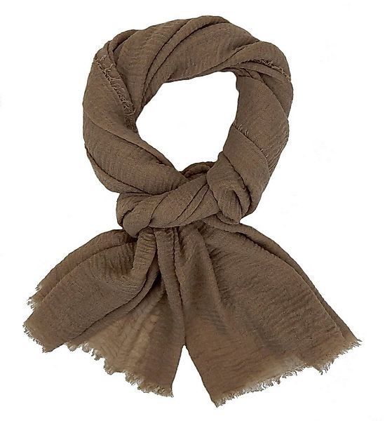 Ella Jonte Modeschal, beige leichter breiter weicher Damenschal Viskose günstig online kaufen