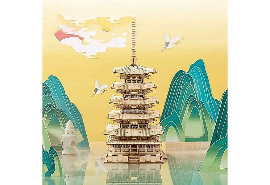 Robotime 3D-Puzzle Robotime Five-storied Pagoda 3D Puzzle, 275 Puzzleteile günstig online kaufen