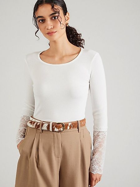 fransa Langarmshirt FRHizamond (1-tlg) Spitze günstig online kaufen