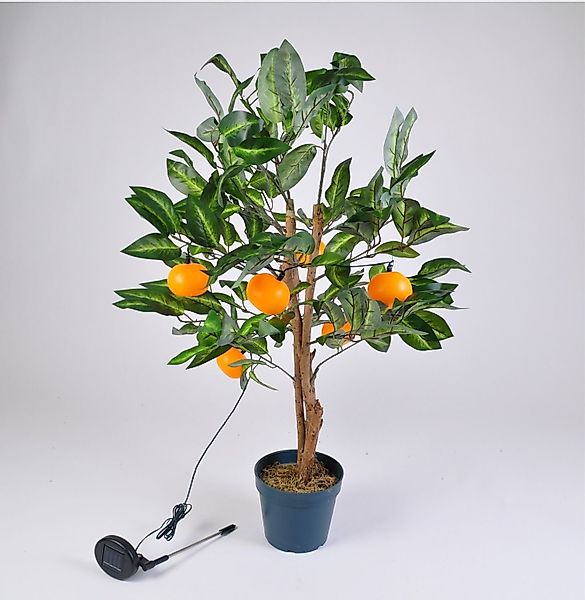 BURI Kugelleuchte LED Solar Mandarinen-Baum 90cm günstig online kaufen