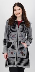DEPROC Active Fleecejacke "Patchwork NUNAVUT LONG WMN" auch in Großen Größe günstig online kaufen