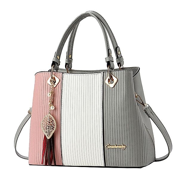 RWEUOQ Henkeltasche Kunstleder Schultertasche Arbeitstasche Ledertasche günstig online kaufen