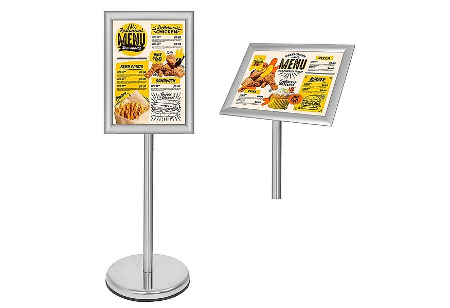 Belle Vous Dekoobjekt Plakathalter A4 aus Aluminium - Verstellbarer Infostä günstig online kaufen