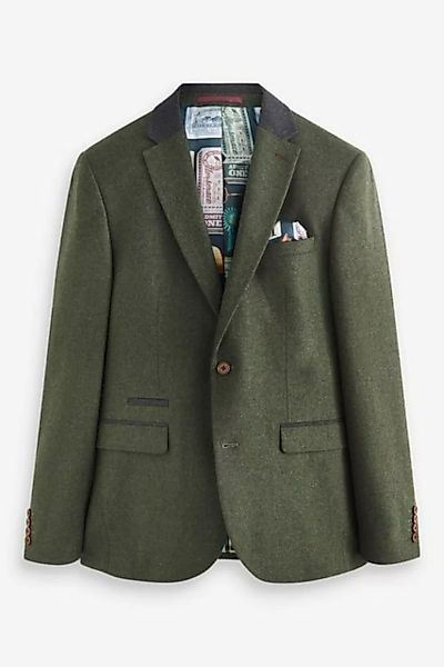 Next Baukastensakko Slim Fit Donegal Anzug mit Besatz: Sakko (1-tlg) günstig online kaufen