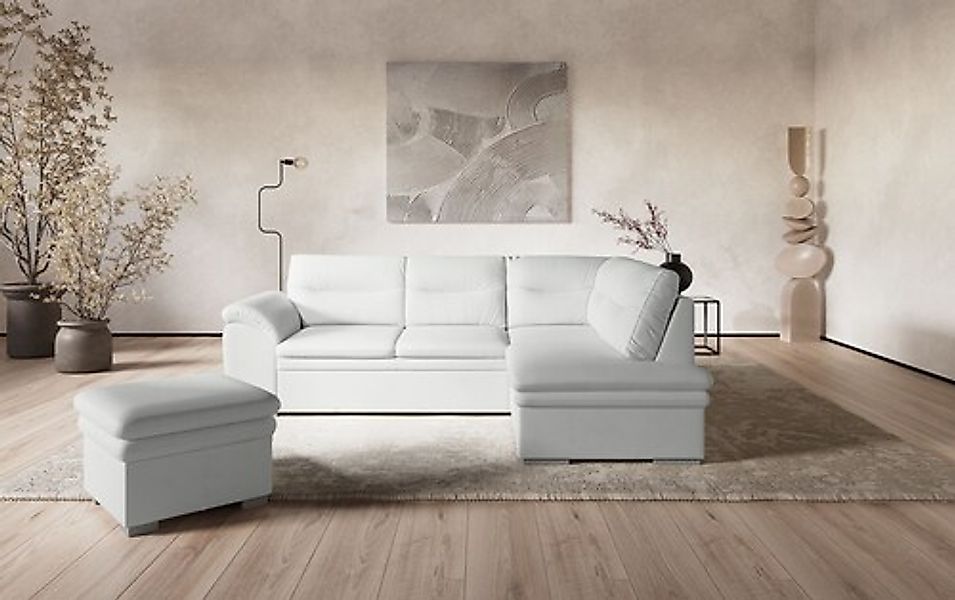 COTTA Ecksofa »Leandra L-Form«, wahlweise mit Bettfunktion & Bettkasten günstig online kaufen