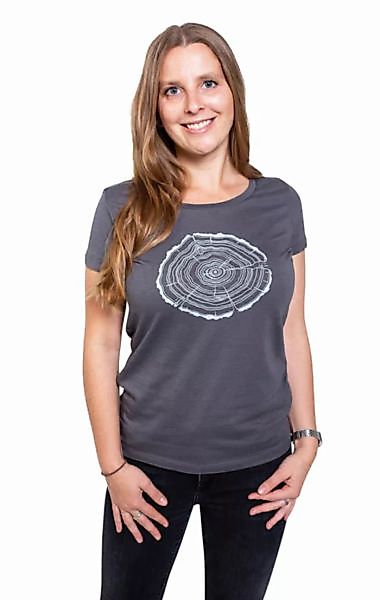 Modal Shirt Fairwear Für Damen "Treeslice" In Anthrazit günstig online kaufen