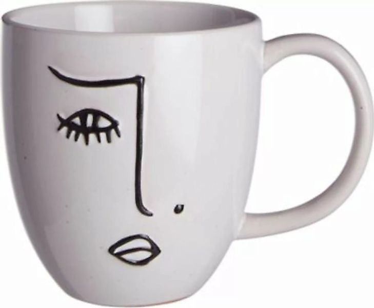 LINE ART Tasse mit Gesicht 350ml günstig online kaufen