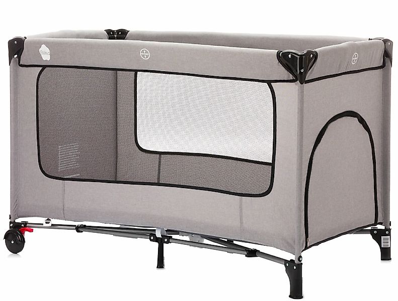 Fillikid Baby-Reisebett "Reisebett mit Komfortmatratze, hellgrau melange" i günstig online kaufen