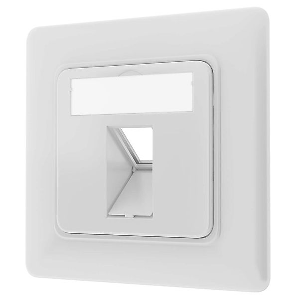 hb-digital Netzwerkdose Unterputz Einsatz 1 Port Datendose RJ45 RAL9003 günstig online kaufen