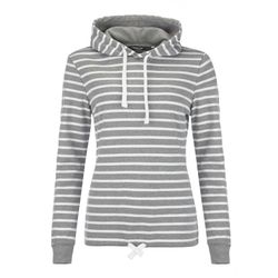 modAS Kapuzenpullover Damen Kapuzenshirt Maritim gestreift günstig online kaufen