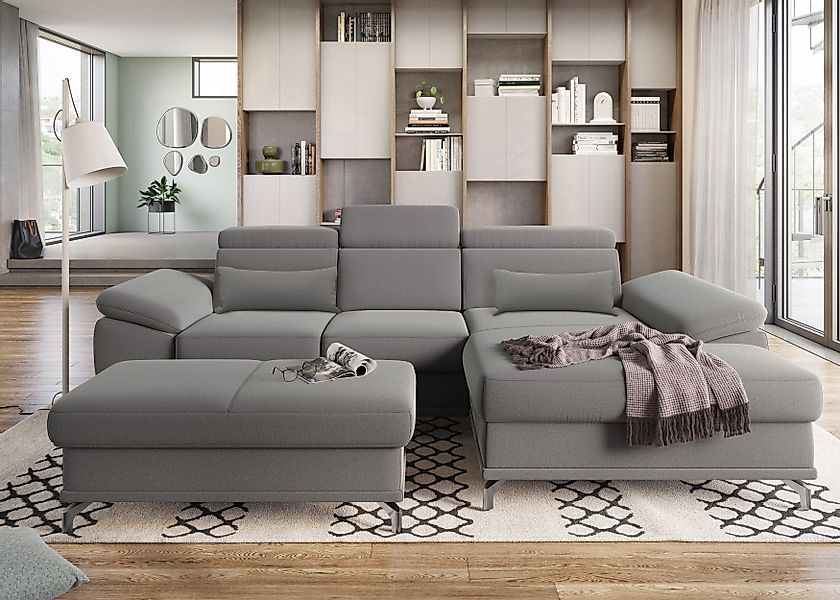 sit&more Ecksofa Cabrio L-Form, mit Sitztiefenverstellung, günstig online kaufen