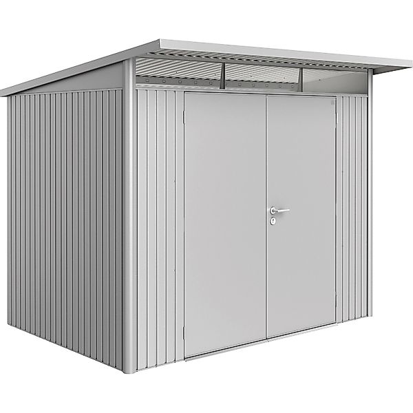 Biohort Metall-Gerätehaus AvantGarde Gr. A5 silber-metallic Standardtür günstig online kaufen