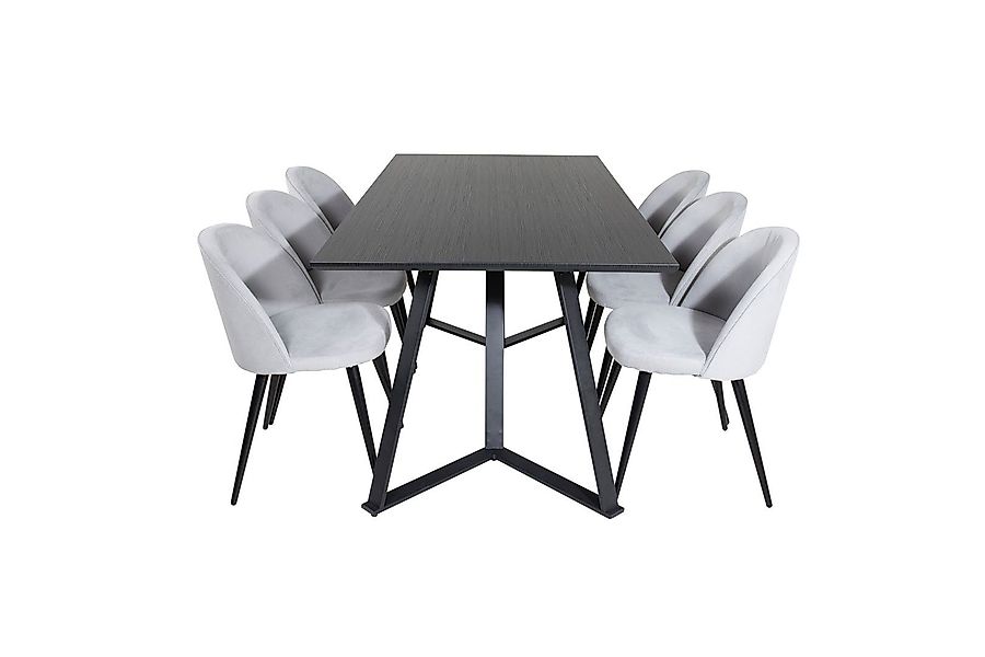 ebuy24 Essgruppe MarinaBLBL Essgruppe Esstisch schwarz günstig online kaufen