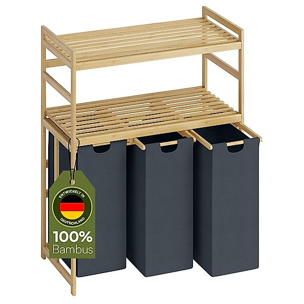 Bellamio Ausziehwäschekorb Newa (inkl. 3 Wäschesäcke), günstig online kaufen